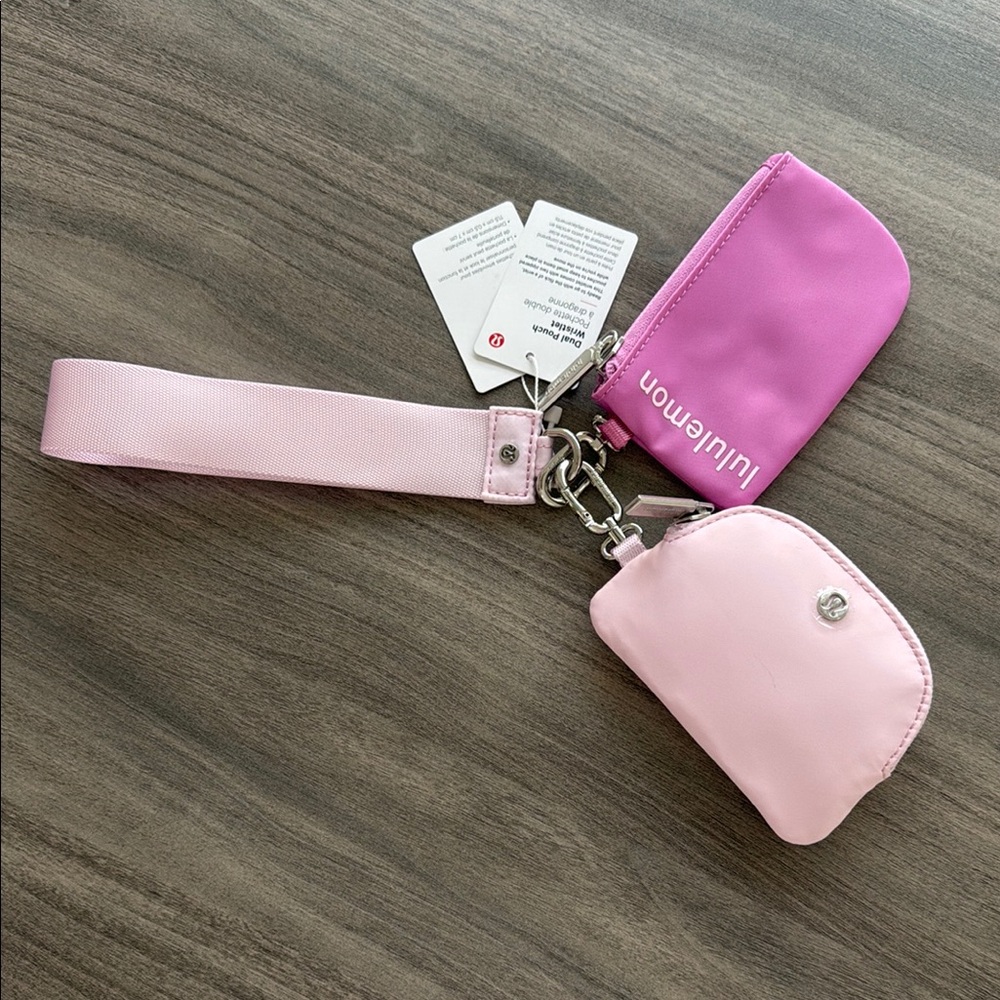 NWT Lululemon Dual Pouch Wristlet Wallet